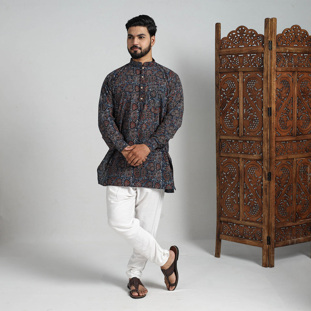 ajrakh Men's short kurta