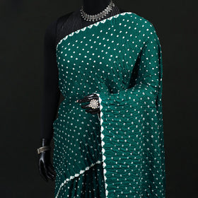 Kutch Bandhani Tie-Dye Cotton Saree 23