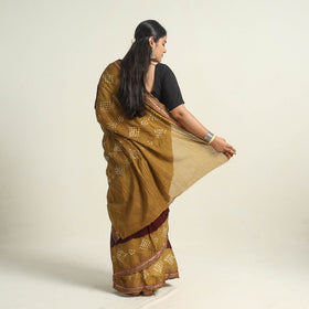Brown Kutch Tie-Dye Bandhani Saree 