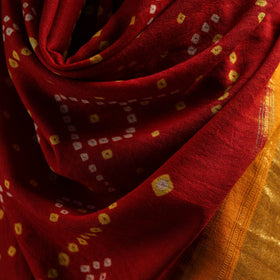 Kutch Bandhani Handwoven Merino Wool Shawl 39