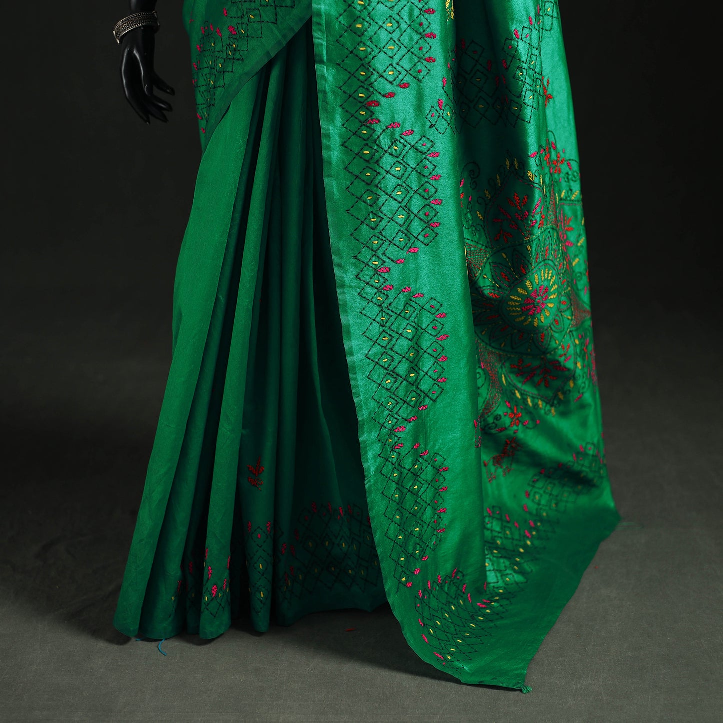 Hand Embroidered Silk Saree 68