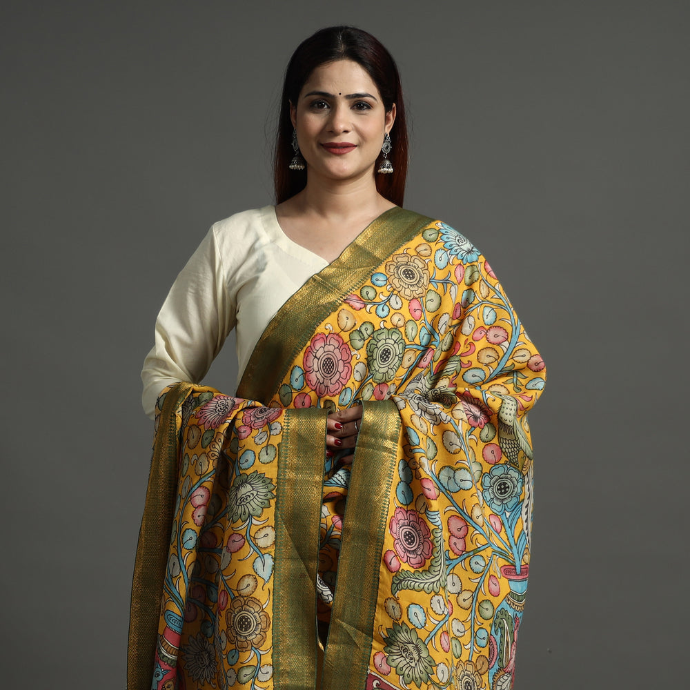 Kalamkari Handpainted Dupatta