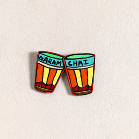 Garam Chai Handpainted Fridge Magnet 65