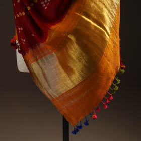 Kutch Bandhani Handwoven Merino Wool Shawl 39
