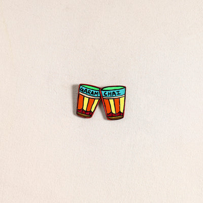 Garam Chai Handpainted Fridge Magnet 65