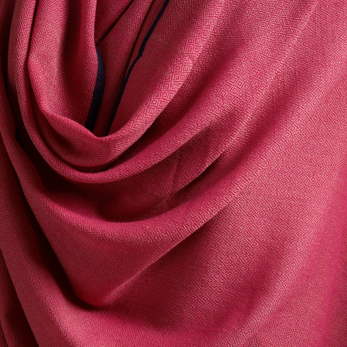 Pink - Kumaun Handwoven Pure Merino Wool Shawl 04
