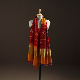Kutch Bandhani Handwoven Merino Wool Shawl 39