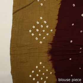 Brown Kutch Tie-Dye Bandhani Saree 