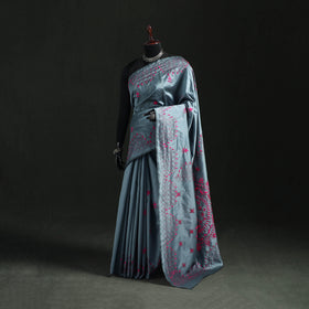 Hand Embroidered Silk Saree 69