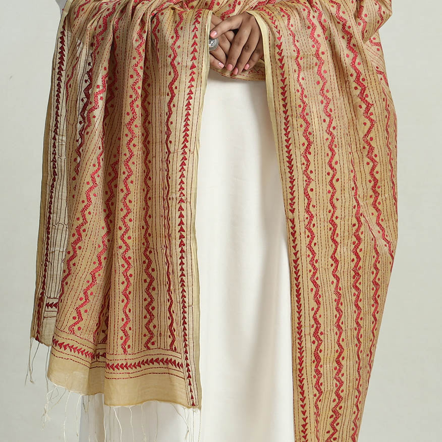 Kantha Embroidery Dupatta