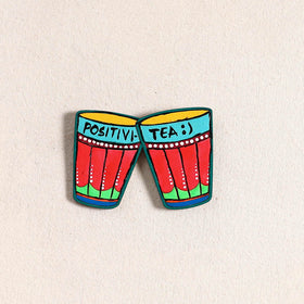 Positivi Tea Handpainted Fridge Magnet 66