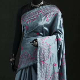 Hand Embroidered Silk Saree 69