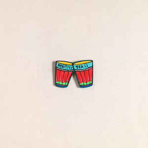 Positivi Tea Handpainted Fridge Magnet 66