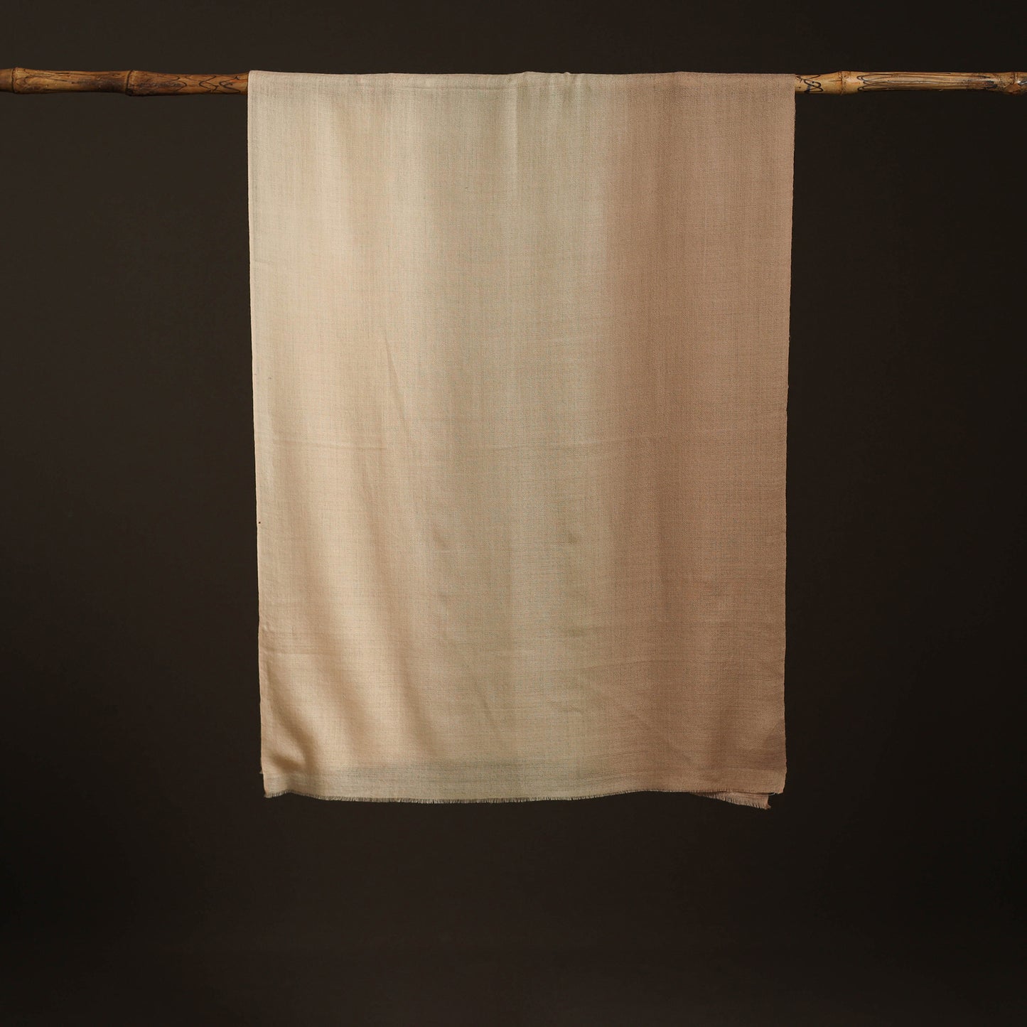 Brown - Two Shaded Diamond Weave Fine Wool Stole for Women 73
