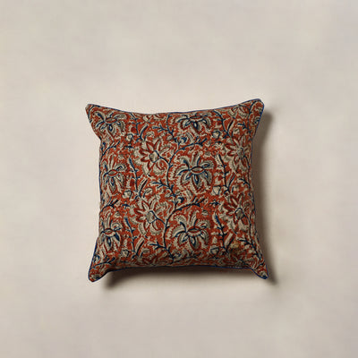 Kalamkari Hand Block Print Cushion Cover (16 x 16 in) 49