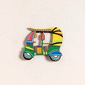 Auto Rickshaw Handpainted Fridge Magnet 67