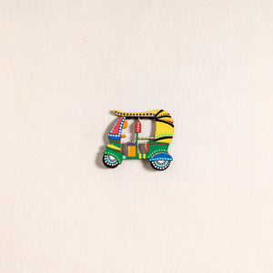 Auto Rickshaw Handpainted Fridge Magnet 67