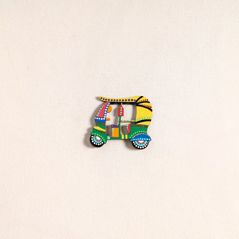 Auto Rickshaw Handpainted Fridge Magnet 67