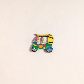 Auto Rickshaw Handpainted Fridge Magnet 67