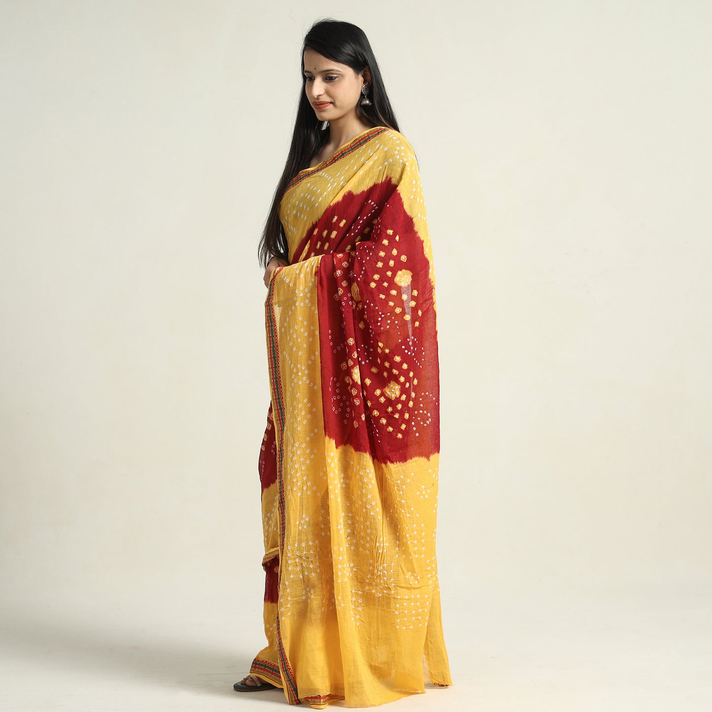 bandhani saree