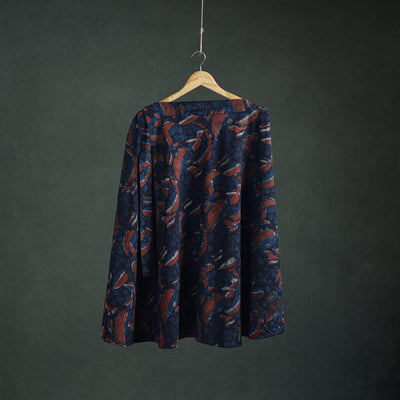 Bagru Hand Block Print Natural Dyed Cotton Wrap Around Skirt 25