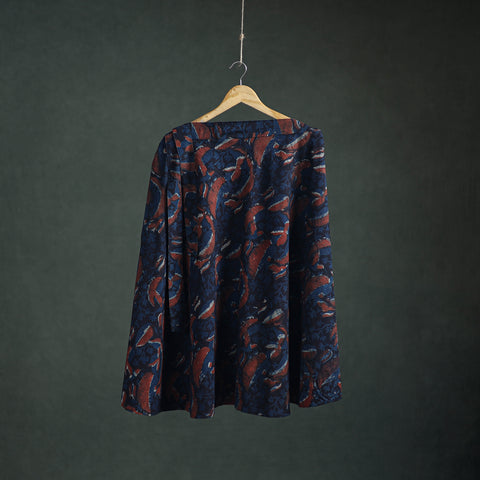 Bagru Hand Block Print Natural Dyed Cotton Wrap Around Skirt 25