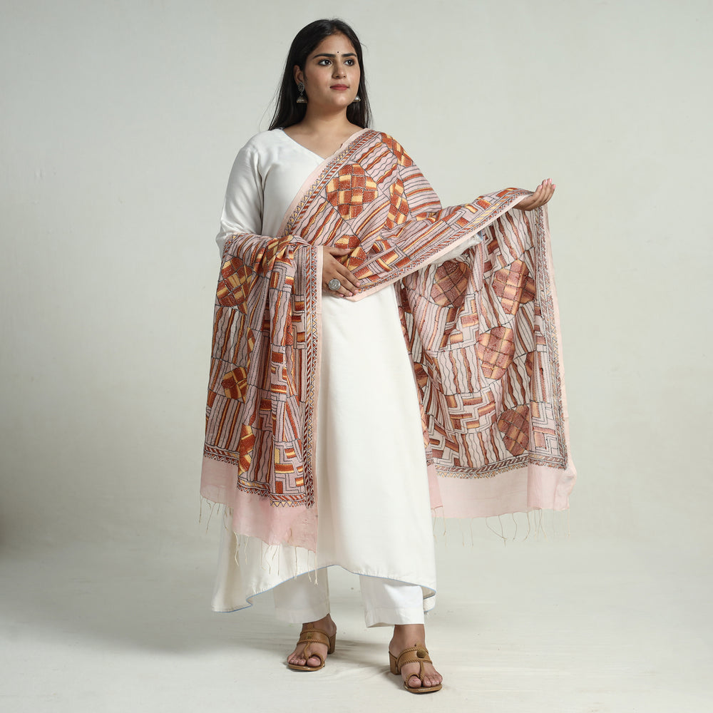 Kantha Embroidery Dupatta