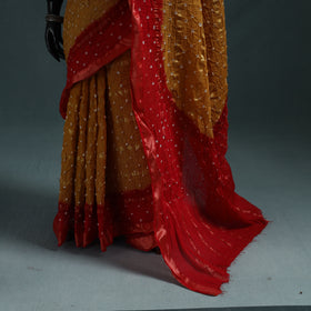 Kutch Tie-Dye Bandhani Cotton Saree with Blouse Piece 12