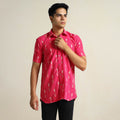 Buy Pochampally Ikat Weave Cotton Men Half Sleeve Shirt 07 Online at iTokri.com