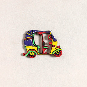 Auto Rickshaw Handpainted Fridge Magnet 68