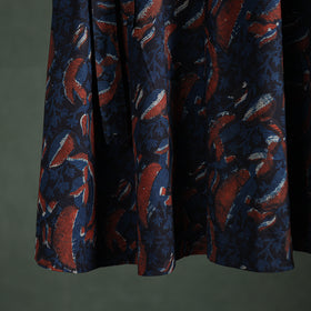 Bagru Hand Block Print Natural Dyed Cotton Wrap Around Skirt 25