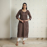 Multicolor - Traditional Cotton Khun Straight Kurta for Women 02