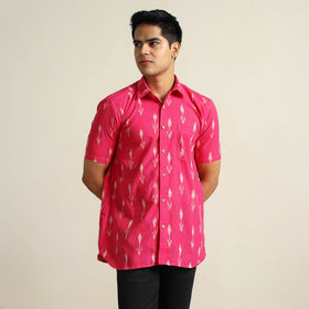 Buy Pochampally Ikat Weave Cotton Men Half Sleeve Shirt 07 Online at iTokri.com