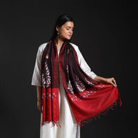 Maroon - Cotton Kashida Embroidery Stole 30