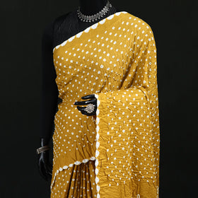 Kutch Bandhani Tie-Dye Cotton Saree 25