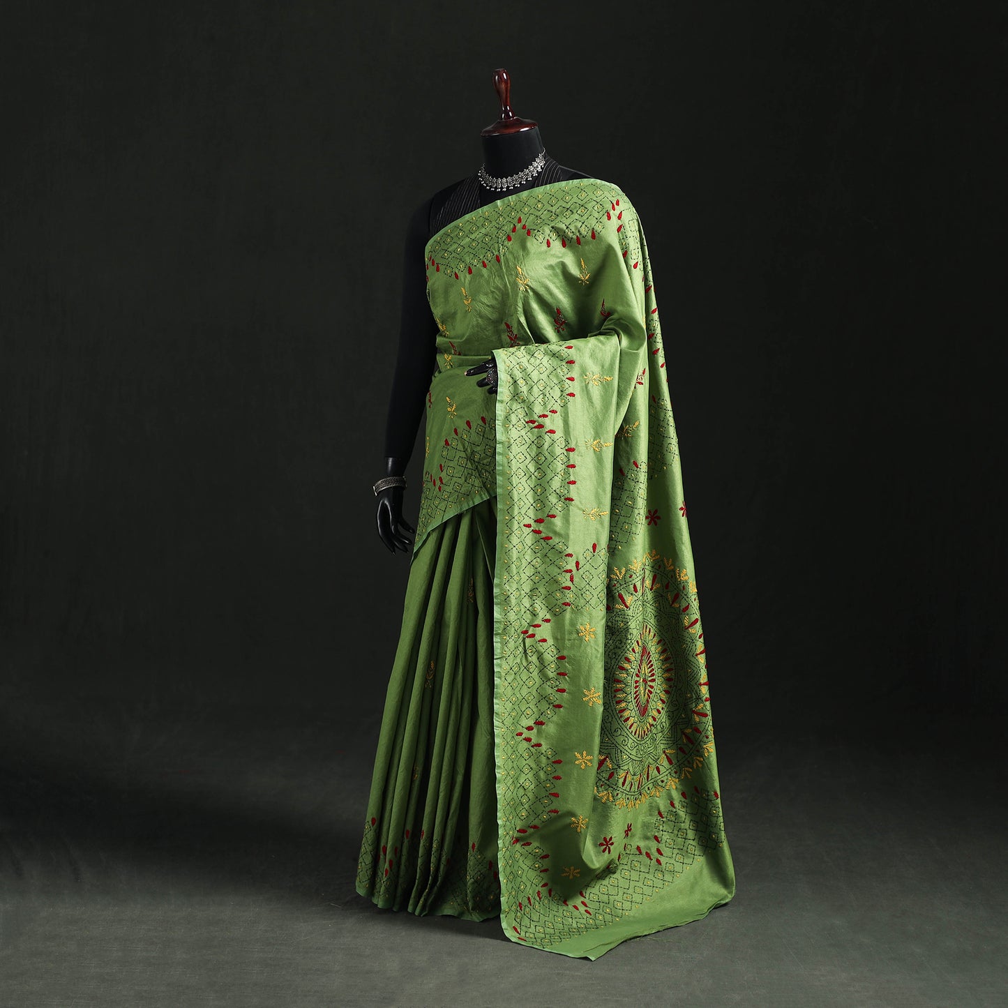 Hand Embroidered Silk Saree 70
