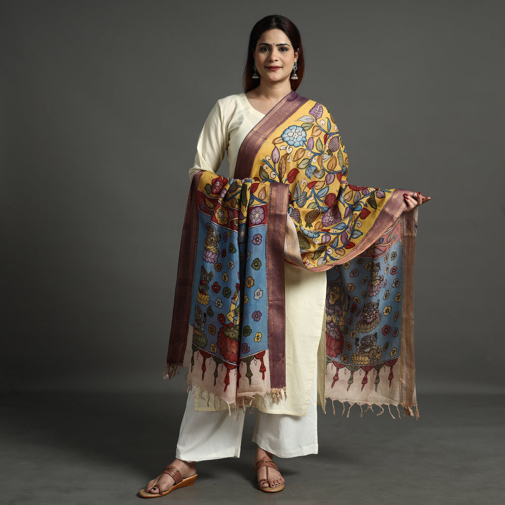 Kalamkari Handpainted Dupatta