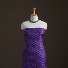 Pochampally Ikat Handloom Sico Unstitched Dress Material: Kurta with Dupatta 14