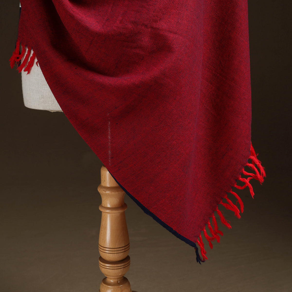 Kumaun Handwoven Pure Merino Wool Shawl 05
