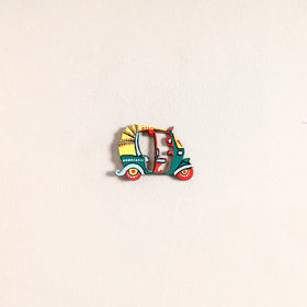 Auto Rickshaw Handpainted Fridge Magnet 69