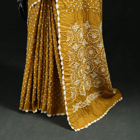 Kutch Bandhani Tie-Dye Cotton Saree 25