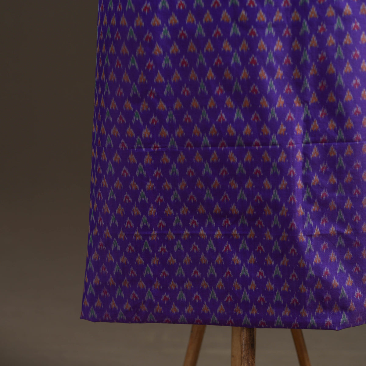 Pochampally Ikat Handloom Sico Unstitched Dress Material: Kurta with Dupatta 14