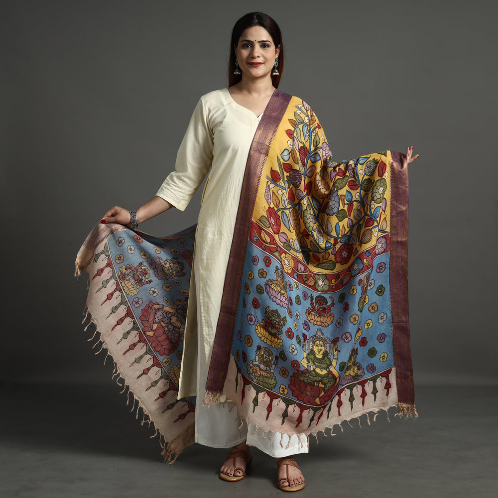 Kalamkari Handpainted Dupatta