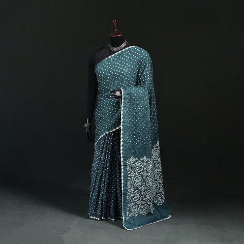 Kutch Bandhani Tie-Dye Cotton Saree 26