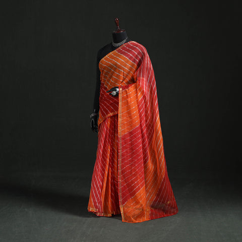 Tie-Dye Kota Doria Cotton Leheriya Saree 06