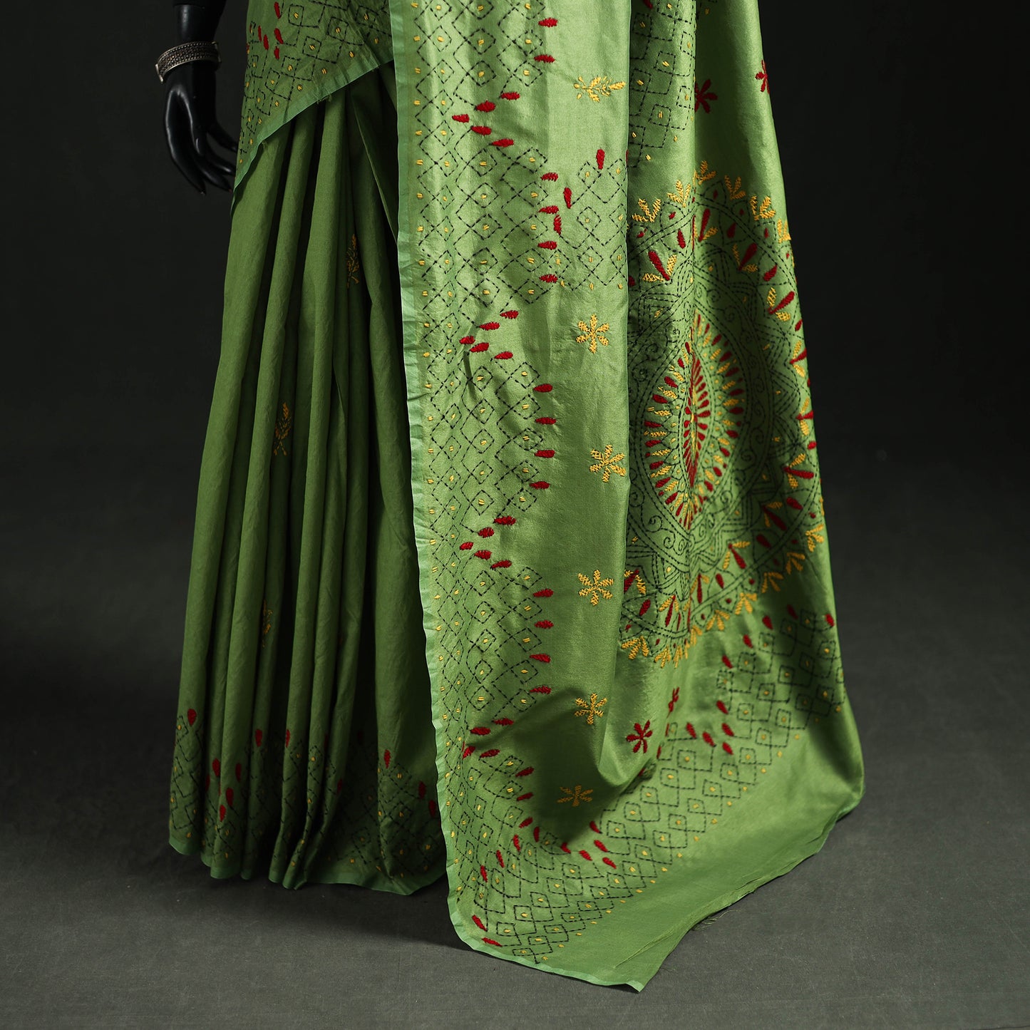 Hand Embroidered Silk Saree 70
