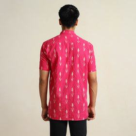 Buy Pochampally Ikat Weave Cotton Men Half Sleeve Shirt 07 Online at iTokri.com