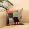 Buy Multicolor Handcrafted Cotton Patchwork Cushion Cover