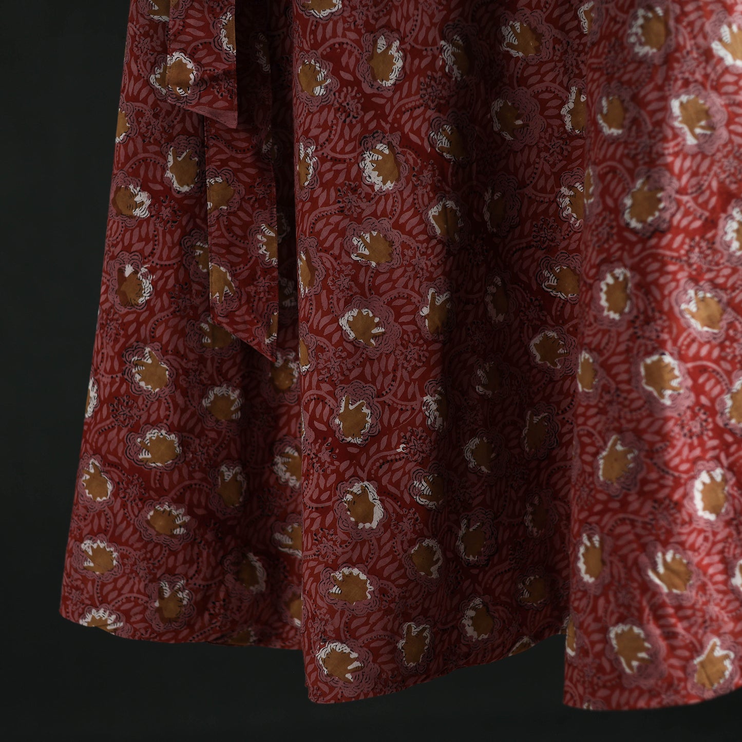 Bagru Hand Block Print Cotton Wrap Around Skirt 20
