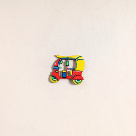 Auto Rickshaw Handpainted Fridge Magnet 70